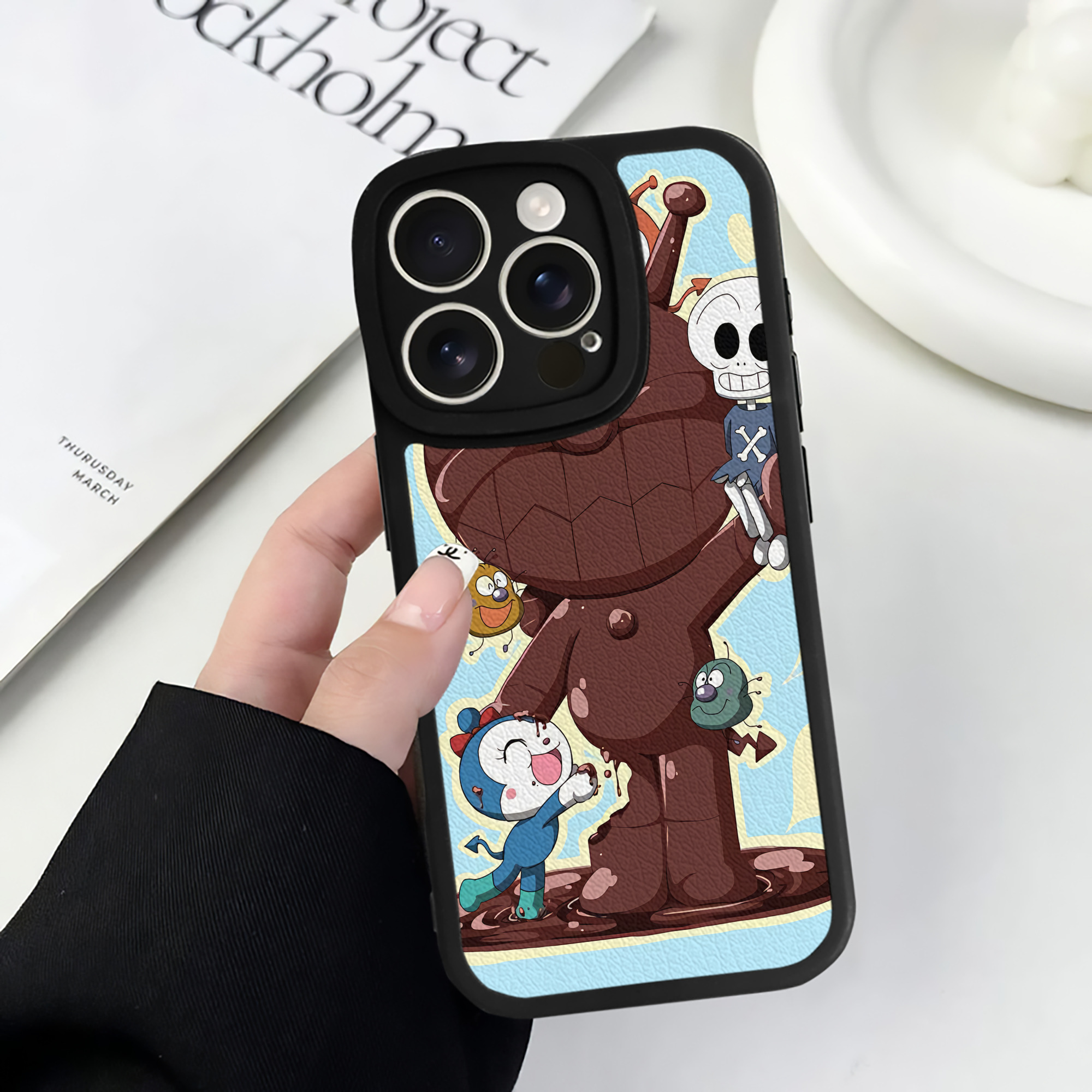 （画像用） アンパンマン Anpanman 【iPhone 16シリーズ対応】シリコンスマホケース（レザー調） 材質：シリコン